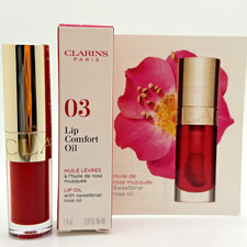 Clarins Paris 03 CHERRY Lip Comfort Oil con olio di rosa dolce - MINI 0,04 oz - nuovo