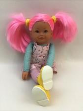 Corolle Praline Rainbow Doll Vanilla Scented 16  Pink Hair Rainbow Unicorn