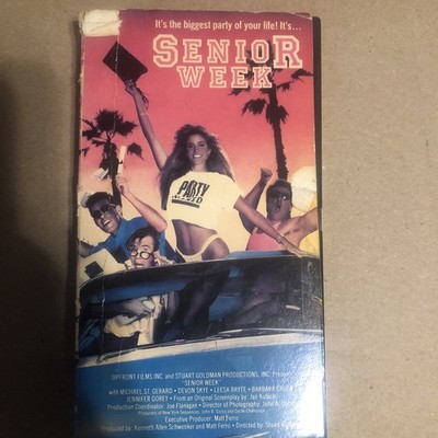 Senior Week 1987 VHS Vestron Michael St Gerard Devon Skye Slit Case