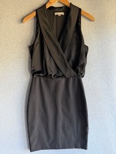 Banana Republic Dress Womens 2 Black Drape Front Cocktail Party Academia Date
