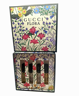 Gucci Flora Eau de Parfum Spray Sample Gift Set 4x1.5ml Gardenia Jasmine