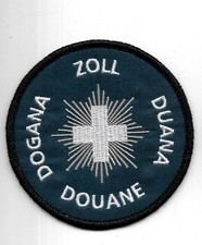 SCHWEIZ Duana ZOLL Dogana DOUANE 1990er !! Police Patch Polizei Abzeichen Swiss
