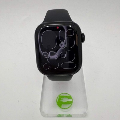 Unlocked Apple Watch Series 10 42MM Black Aluminum Black Sport Band MWX73LW/A
