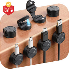 8-Pack Silicone Cord Organizer Magnetic Cable Clips, Adhesive Cable Management u