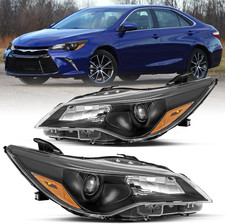 Headlight Assembly for 2015-2017 Toyota Camry Black Housing