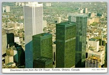 Postcard Canada Ontario Toronto Downtown CN Tower Buildings