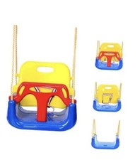 3-in-1 Convertible Kids Swing Seat with Detachable High-Back Support, Navy