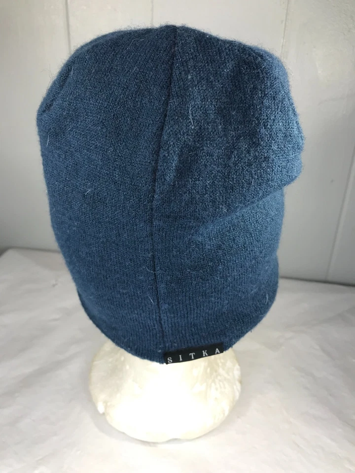 Sitka Large Logo Winter Hat Beanie Blue Fleece - Size OSFA - Image 3 of 4