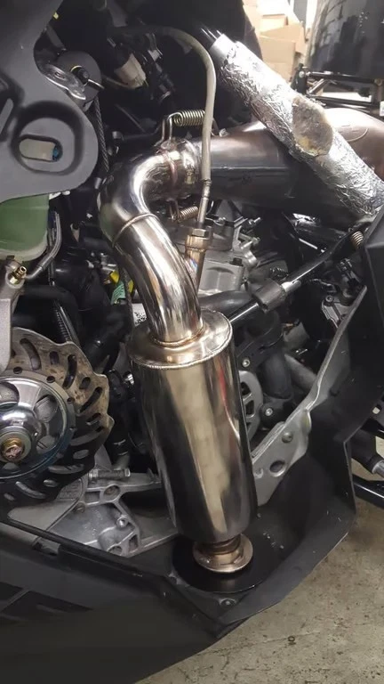 Straightline Performance Lightweight Silencer - Polished Stainless 132-159 - Image 2 of 4