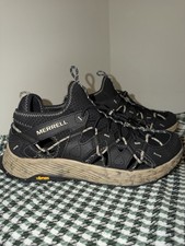 Image of Merrell Men 11.5 Moab Flight Sieve Black Sandal Style Shoes J067007 Vibram New