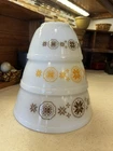 VG Pyrex Town And Country Mixing Bowl Set 401 402 403 MINT