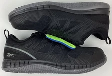 Reebok Men's Athletic Steel Safety Toe Work Shoes Black Size 8 M