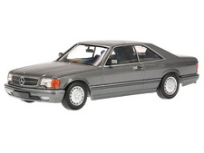 Mercedes C126 560 SEC 1980 grey diecast model car 940035122 Maxichamps 1:43