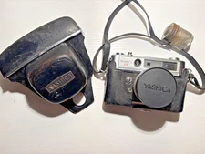 Yashica Lynx 5000E 35mm Rangefinder Camera with Case Tested Works