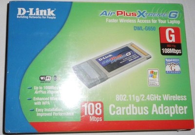 D-Link Cardbus Adapter DWL-650 Original geblistert