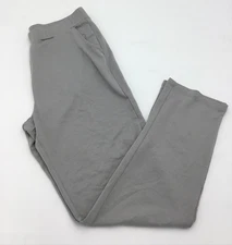 Eaze Wear by Antthony Women's High Rise Elastic Waist Pants, Gray, Medium