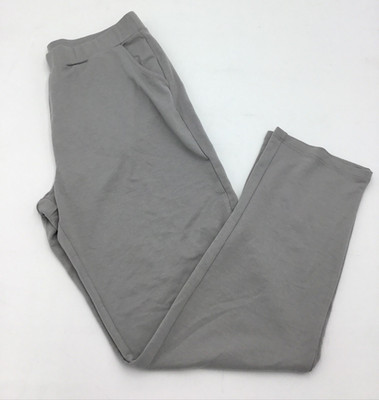Eaze Wear by Antthony Women's High Rise Elastic Waist Pants, Gray, Medium