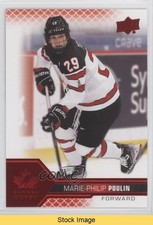 2022 Team Canada Juniors Women's WC Red Foil Marie-Philip Poulin #58 READ x1y