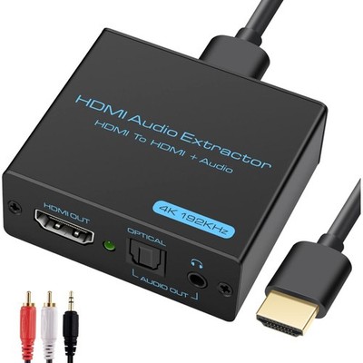 HDMI Audio Extractor 4K HDMI Splitter Adapter Konverter für Dolby DTS 5.1 Hei...