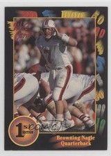 1991 Wild Card Draft Browning Nagle #64 Rookie RC 18d9. rookie card picture