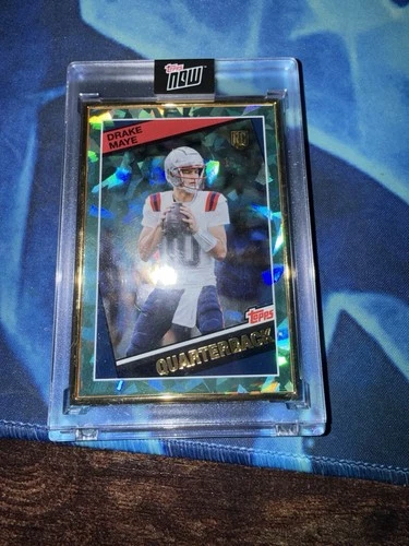 2024 Topps Now Drake Maye #15 13/15 Gold Framed