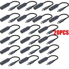 20pcs for HP DELL 100W 7.4mm Power Adapter Converter Cable To USB-C Port New