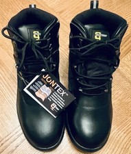 Image of Grafters Leather Waterproof Safety Boots ~ Steel Toe Cap Work Boot ~ Size 6 UK
