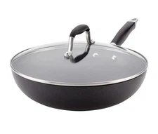 Anolon Advanced Graphite Hard Anodized Nonstick Ultimate Pan with Lid, 12-Inch