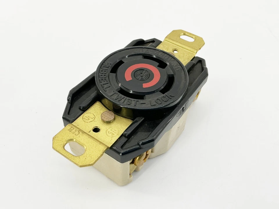 New Lot of 2 Hubbell HBL2730 Twist Lock Receptacle 3P 4 Wire 480V 30A - No Box - Image 3 of 4