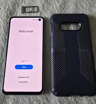 Nice Samsung Galaxy S10e Blue SM-G970U 128GB VERIZON original owner