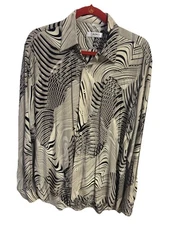 Da Vinci Blouse Made In Switzerland Long Sleeve Size L