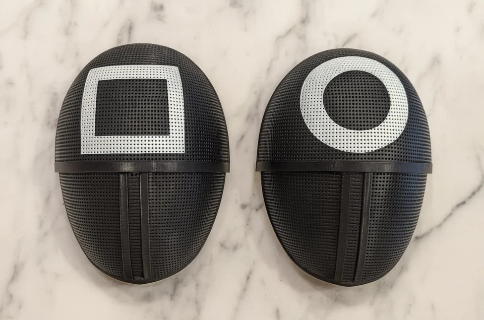 Máscara Guardián Juego Calamares Cuadrada Réplica 1:1 Retráctil Calidad A+ Foto 4 de 4