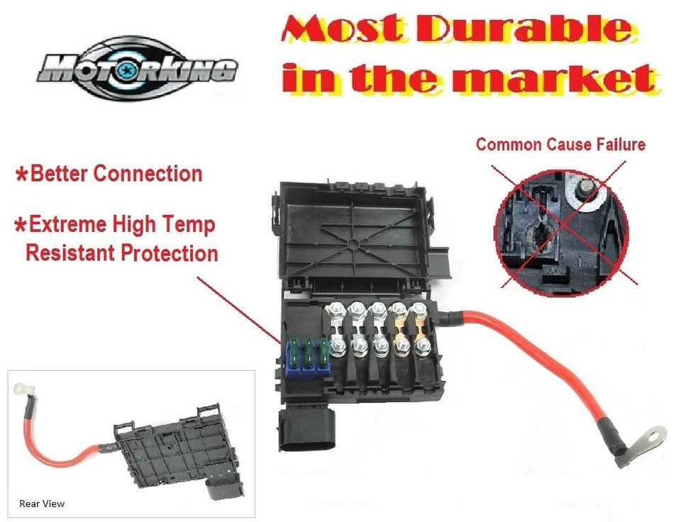 UPGRADED For 2001 Volkswagen Golf GTI GLX Charging System Harness & Fuse Box Set - Image 2 of 4