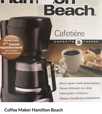 Hamilton Beach 5 Cup Compact Drip Coffee Make