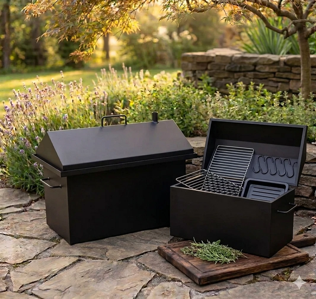 Backyard Portable Smokehouse,Backyard BBQ Smoker, Hot Smoking Tool, 27.3 Liters,