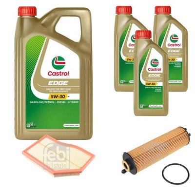 FEBI BILSTEIN Inspektionspaket 8L CASTROL EDGE 5W-30 M für Mercedes-Benz