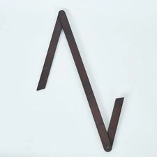 Vintage Rabone England No 1167 Folding Wood Brass Adjustable Angle Layout Square