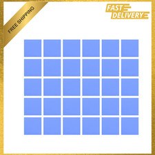 30Pcs 15x15x1mm Silicone Thermal Conductive Pads Heatsink IC Chipset CPU GPU