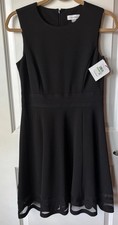 Calvin Klein Women's Sleeveless Little Black Dress Size 8P New with Tags