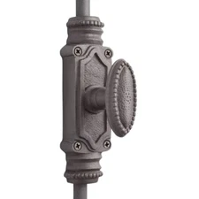 Signature Ironmongery Beaded Door Iron Cremone Bolt Antique Iron Finish Up to 9