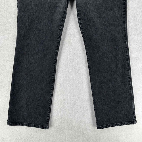 Chicos Black Denim Bootcut Dark Wash Platinum Jeans Womens 2 (12) - Picture 4 of 11