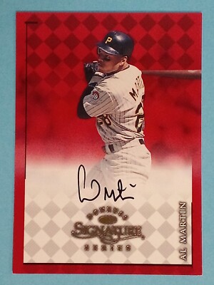 1998 Donruss Signature Auto Al Martin Pittsburgh Pirates ⚾ | eBay