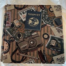 New 12 by 12 Creative Memories Passport Tapestry Fabric Scrapbook Album