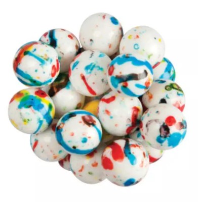 Psychedelic Jawbreakers with Candy Center- Hard Candy Mini, 1 Inch
