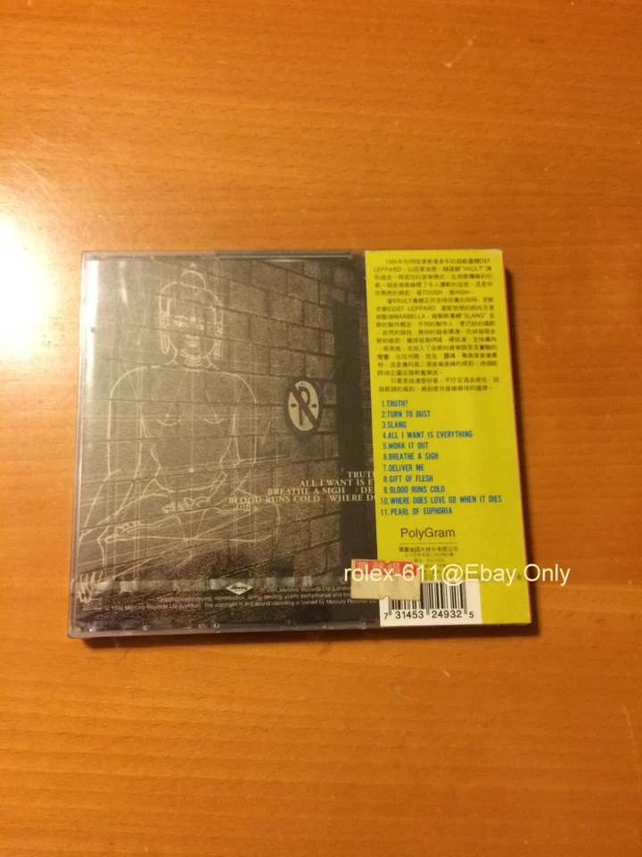 Def Leppard Slang 1996 Version LTD Taiwan OBI 2 CD sealed Box - Bild 4 von 4