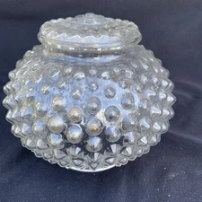 MID CENTURY MODERN Shade Glass Ceiling Light Globe Clear White Kitchen Bath Hall