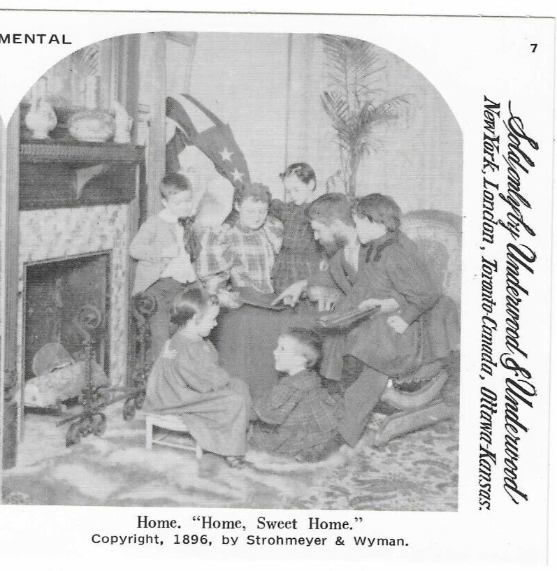 Home, Home Sweet Home, 1978 Reproduction Stereoview