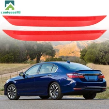 Fit For 16-17 Honda Accord  Left&Right Bumper Reflector Rear Tail Lamp 2PCS