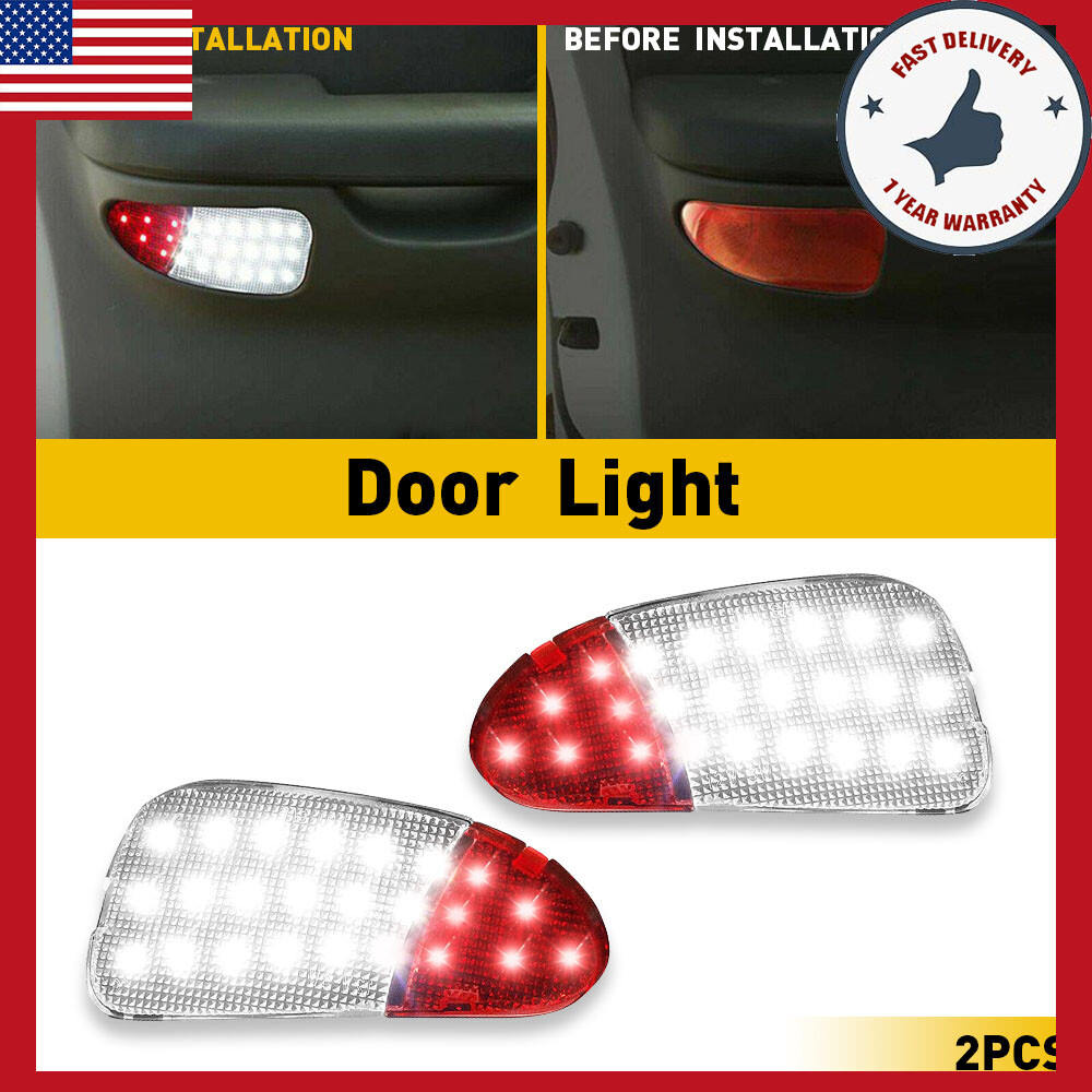 Pair Car Interior Door Panel Courtesy LED Lights Fit 1997 Ford 98-2003 F150 F250