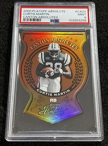 2000 Playoff Curtis Martin Rookie Canton Absolutes Die-Cut SSP PSA 9 MINT POP 1